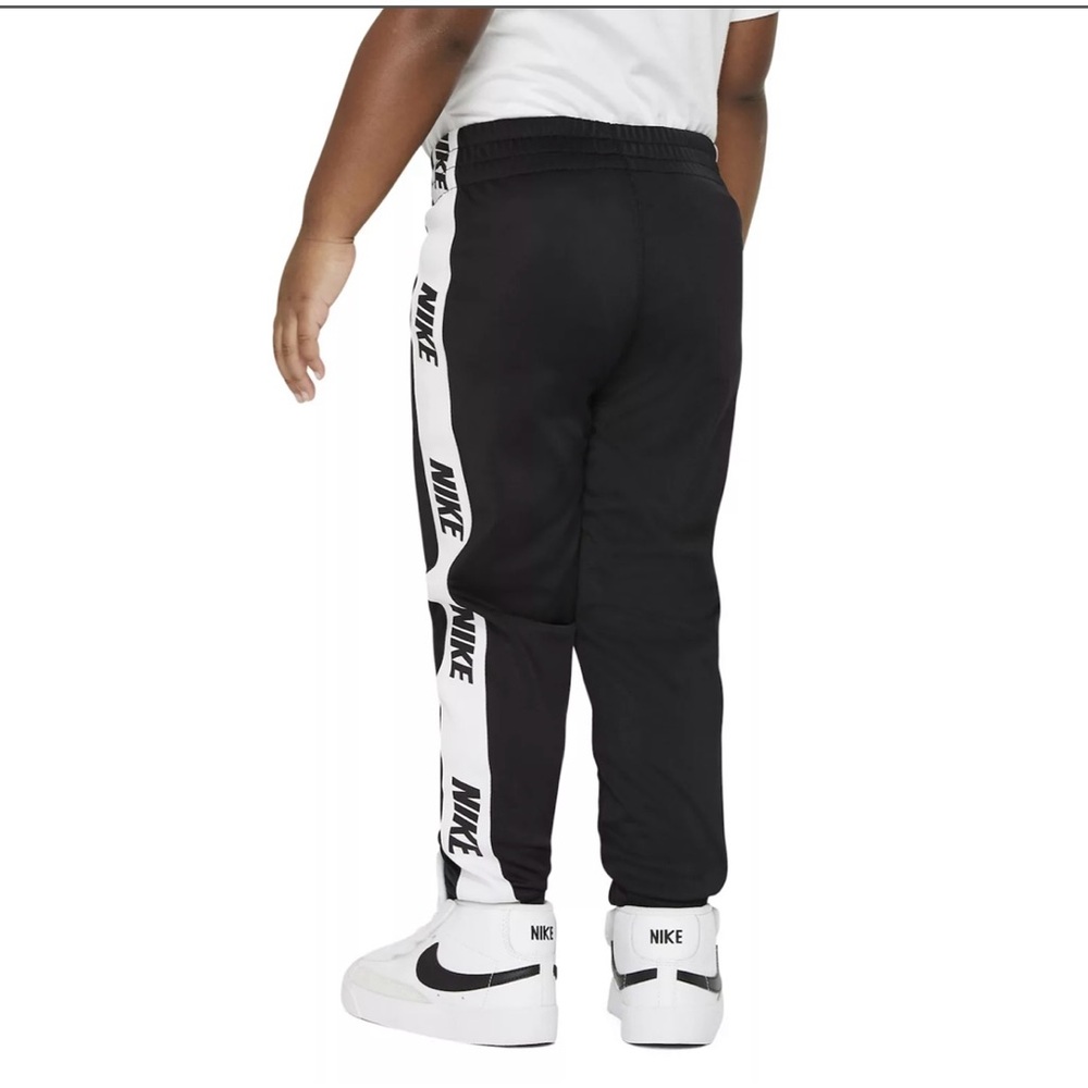 Nike Toddler Black and White Logo Athletic Pull on Jogger Track Pants Size 2T